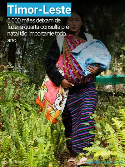 Antenatal care tile for Timor-Leste, Photo · Portuguese