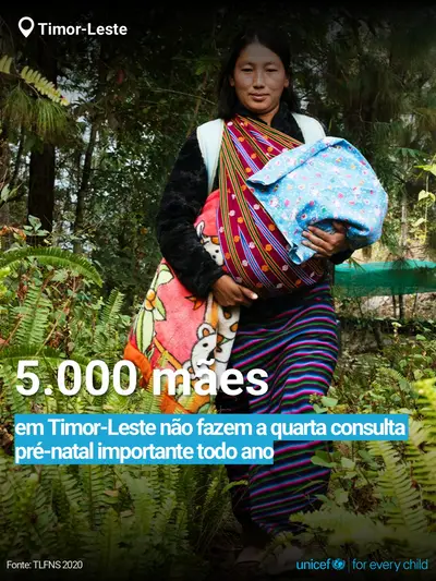 Antenatal care tile for Timor-Leste, Bold number · Portuguese