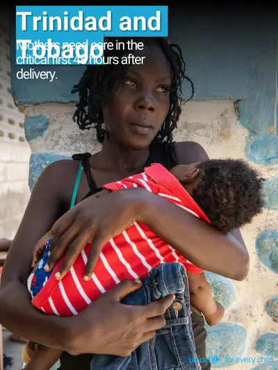 Postnatal care tile for Trinidad and Tobago, Photo · English