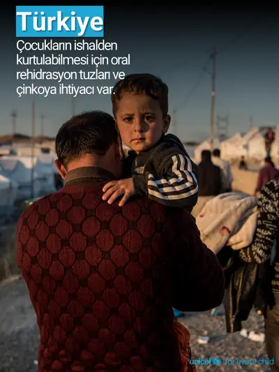 Oral rehydration salts tile for The Republic of Türkiye, Photo · Turkish
