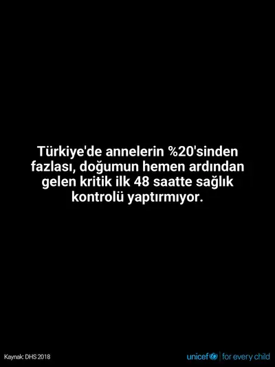 Postnatal care tile for The Republic of Türkiye, Text only · Turkish
