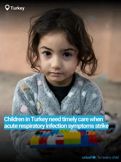 Childhood pneumonia tile for The Republic of Türkiye, Bold number · English