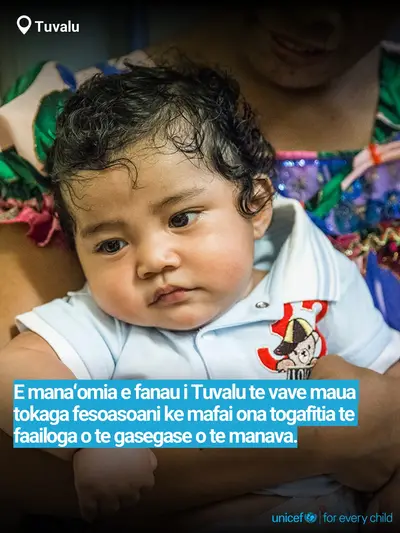 Childhood pneumonia tile for Tuvalu, Bold number · Tuvaluan