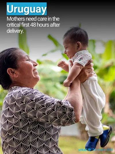Postnatal care tile for Uruguay, Photo · English