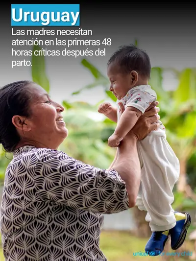 Postnatal care tile for Uruguay, Photo · Spanish