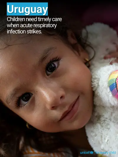 Childhood pneumonia tile for Uruguay, Photo · English