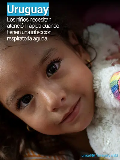 Childhood pneumonia tile for Uruguay, Photo · Spanish