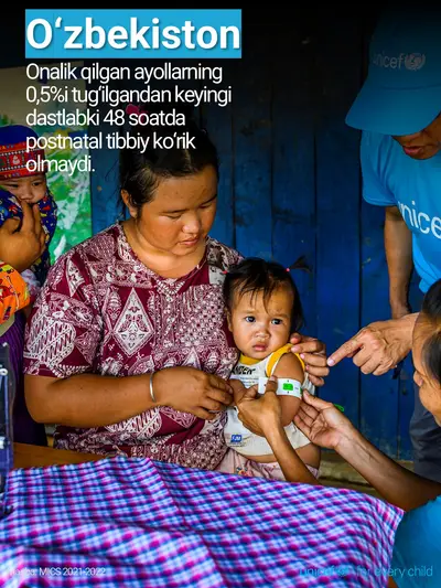 Postnatal care tile for Uzbekistan, Photo · Uzbek
