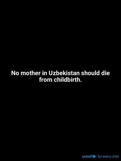 Maternal mortality tile for Uzbekistan, Text only · English