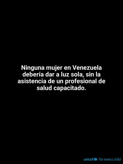 Skilled birth attendance tile for Venezuela (Bolivarian Republic of), Text only · Spanish