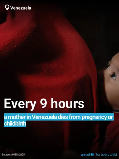 Maternal mortality tile for Venezuela (Bolivarian Republic of), Bold number · English