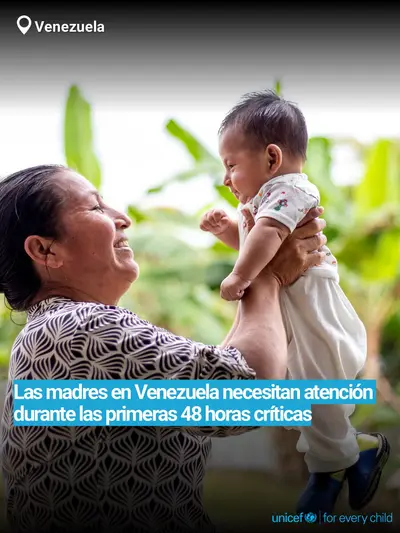 Postnatal care tile for Venezuela (Bolivarian Republic of), Bold number · Spanish