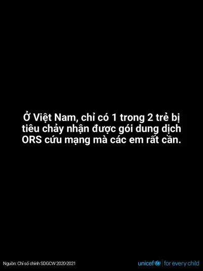 Oral rehydration salts tile for Viet Nam, Text only · Vietnamese
