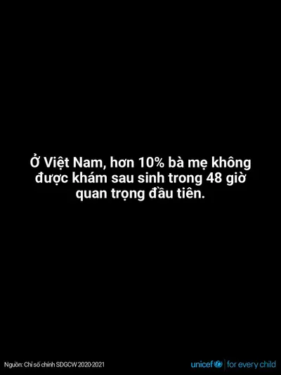Postnatal care tile for Viet Nam, Text only · Vietnamese