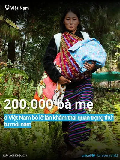 Antenatal care tile for Viet Nam, Bold number · Vietnamese