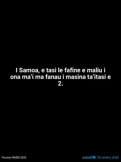 Maternal mortality tile for Samoa, Text only · Samoan