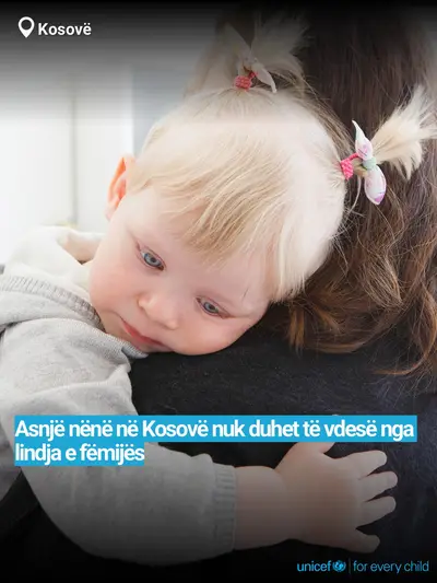 Maternal mortality tile for Kosovo, Bold number · Albanian