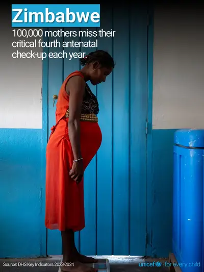 Antenatal care tile for Zimbabwe, Photo · English